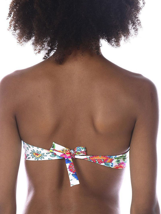 Strapless Bikini Pomo Camino with Detachable Straps Multicolour Floral
