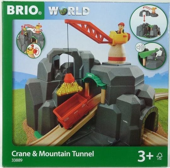 Brio Toys Crane & Mountain Tunnel Track 33889