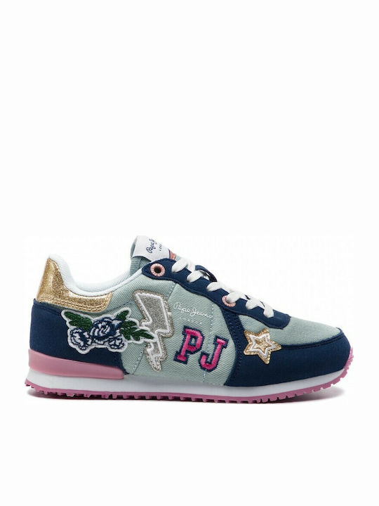 Pepe Jeans Παιδικό Sneaker Sydney Patches για Κορίτσι Γκρι