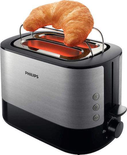 Philips Viva Collection Toaster 2 Schlitze 730W Inox