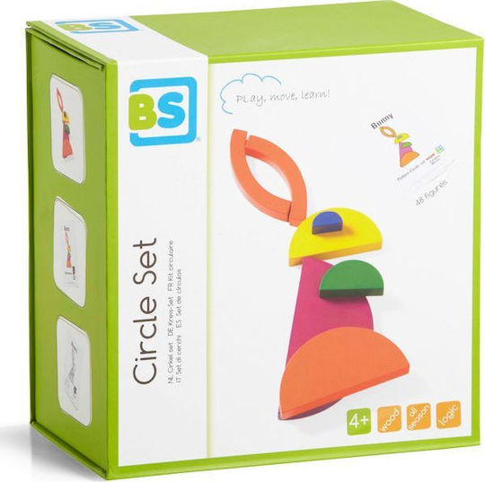 BS Toys Τουβλάκια Circle Set Ξύλινα για 4+ Ετών 22τμχ