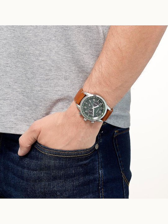 Citizen Ρολόι Eco - Drive με Δερμάτινο Λουράκι Citizen Ρολόι Eco - Drive με Δερμάτινο Λουράκι