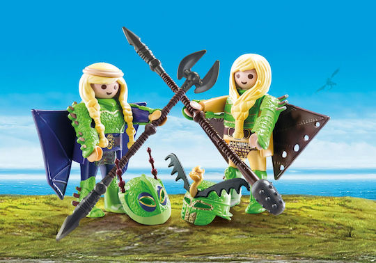 Playmobil Dragons Ruffnut And Tuffnut With Flight Suit για 4 ετών