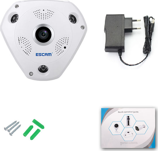 Escam Shark QP180 IP Κάμερα Παρακολούθησης Wi-Fi HD 1.3MP με Φακό 3.6mm