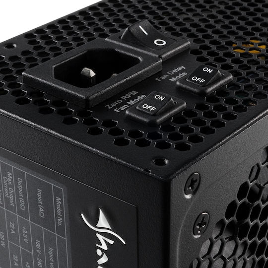 Sharkoon SilentStorm Cool Zero 650W Black Computer Power Supply Full Modular 80 Plus Gold