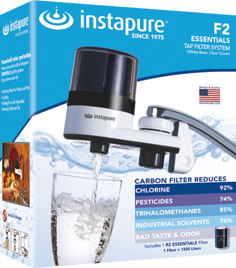 Instapure F2 Faucet Water Filter Activated Carbon with R2 5 μm Filter