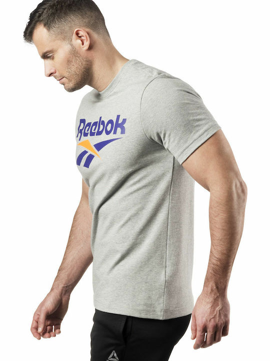 Reebok Classics Vector Tee Men's Athletic T-shirt Short Sleeve Gray