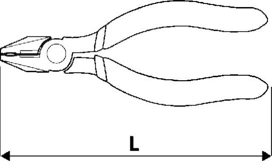 Topex Elektronik-Mini-Zange 115mm Zange Zange Elektriker Länge 115mm