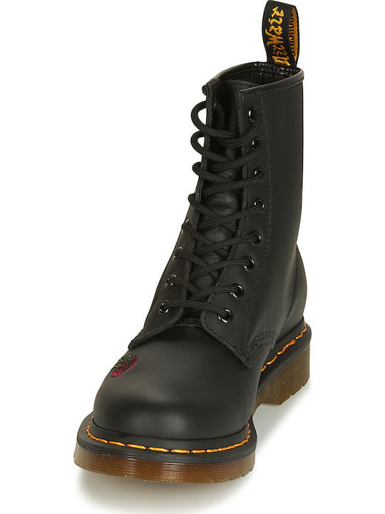 Vonda 1460 Leder Stiefeletten Damen Schwarz