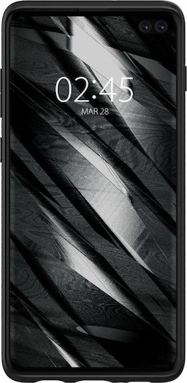 Spigen Liquid Air Umschlag Rückseite Silikon Schwarz (Galaxy S10+)