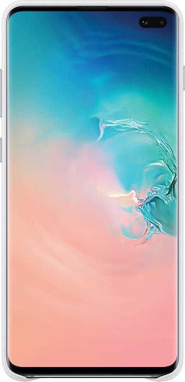 Samsung Coperta din spate Piele rezistent Alb (Galaxy S10+)