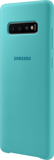 Samsung Umschlag Rückseite Silikon Grün (Galaxy S10+)