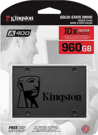 Kingston A400 SSD 960GB 2.5'' Type with SATA III Connection SA400S37/960G