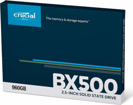 Crucial BX500 SSD 960GB τύπου 2.5'' με σύνδεση SATA III CT960BX500SSD1