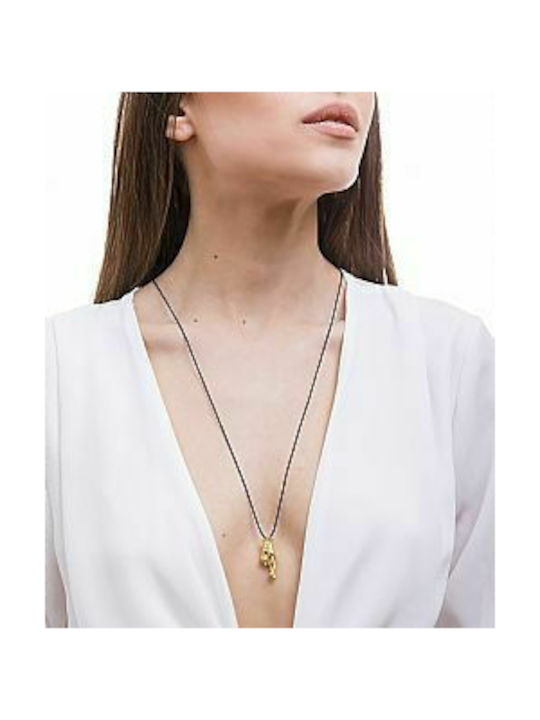 Honor Omano Fingers Crossed Necklace Gold Plated