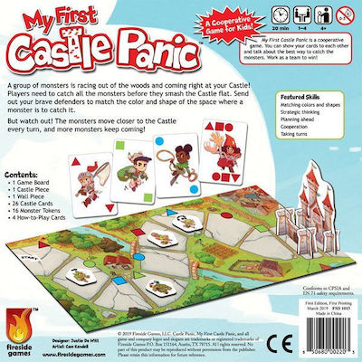 Fireside Board Game My First Castle Panic for 1-6 Players 4+ years