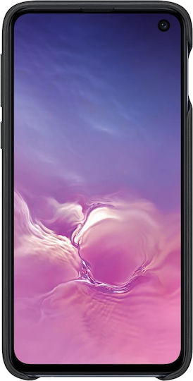 Samsung Leather Cover Back Cover Δερμάτινο Μαύρο (Galaxy S10e)
