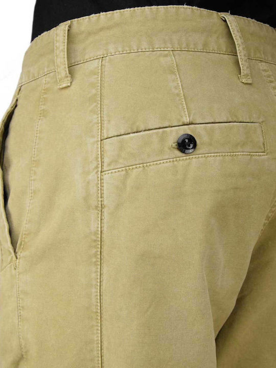 Bronson Chino Trousers Elastic Slim Fit Beige