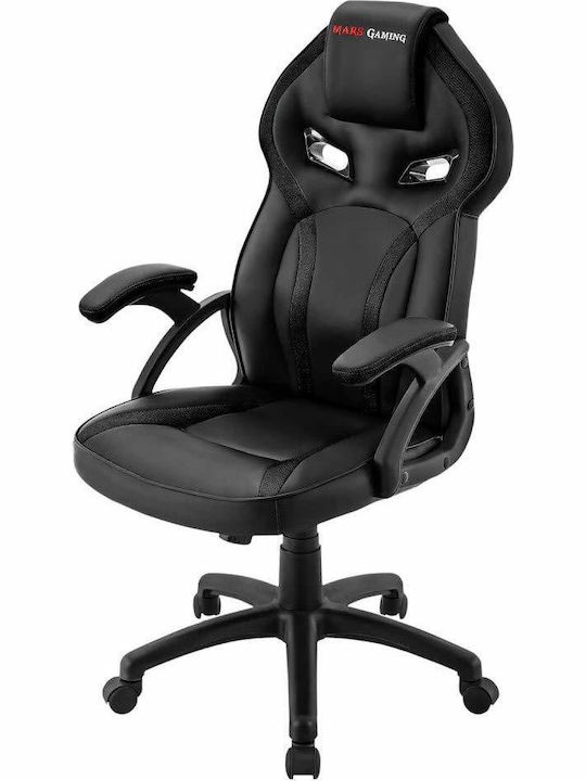 Mars Gaming MGC118 Καρέκλα Gaming Δερματίνης Μαύρη