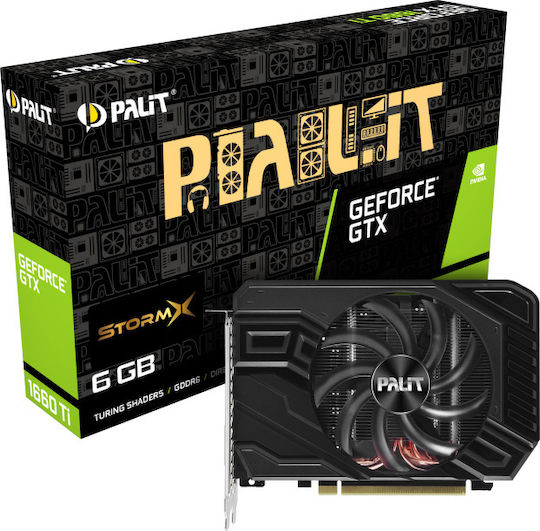 Palit GeForce GTX 1660 Ti 6GB GDDR6 StormX Placă Grafică
