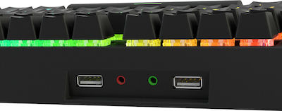 Genesis Thor 200 RGB Гейминг Механична Клавиатура с Custom суичове и RGB подсветка (Английски US) Черен