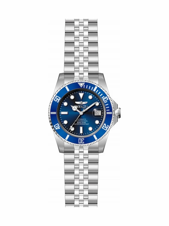 Invicta Pro Diver Мъжки Часовник 42mm Автоматичен със Сребрист Ацетилен Механизъм