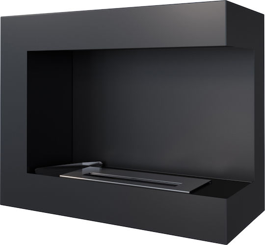 Kratki Delta P 600 Tuv Indoor Wall Mounted Bioethanol Fireplace Black 60x28x48cm
