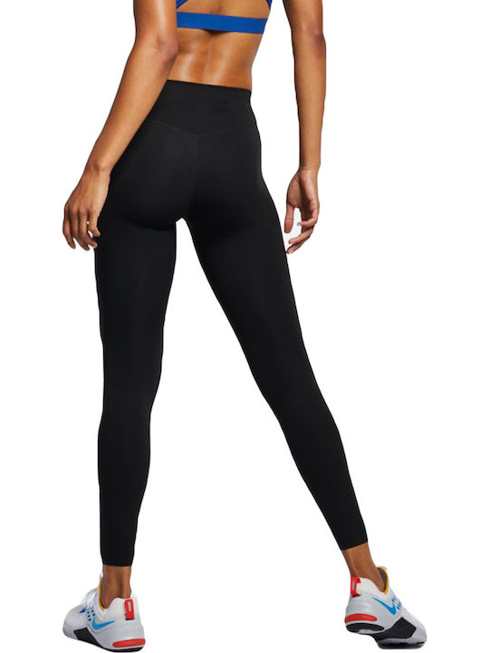 Nike Dri-Fit One Luxe Yoga Γυναικείο Μακρύ Κολάν Μαύρο