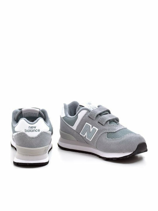 574 Kids Sneakers with Scratch Gray