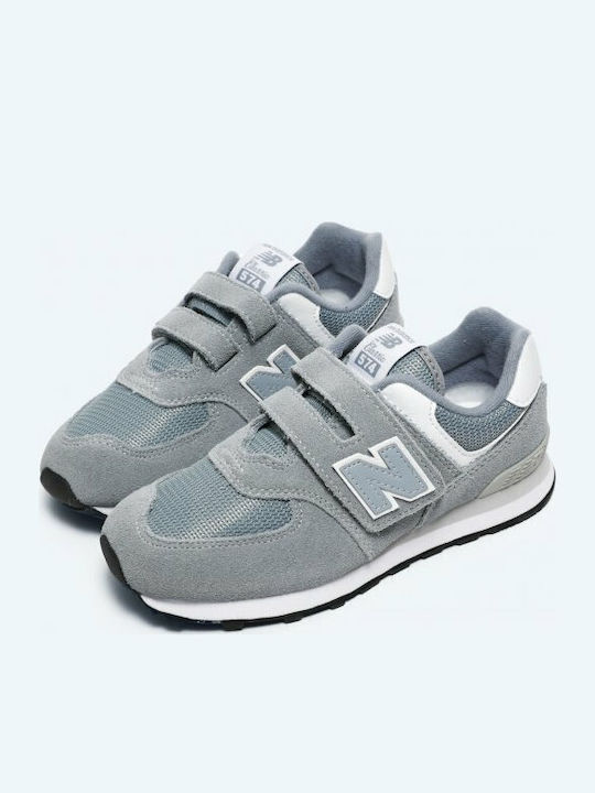 574 Kids Sneakers with Scratch Gray