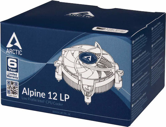 Arctic Alpine 12 LP Ψύκτρα Επεξεργαστή Low Profile για Socket 115x/1200 Λευκή