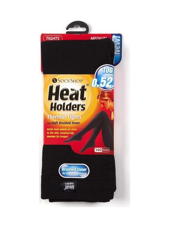 Heat Holders Thermal Tights Οpaque Γυναικείο Καλσόν 140 Den Μαύρο
