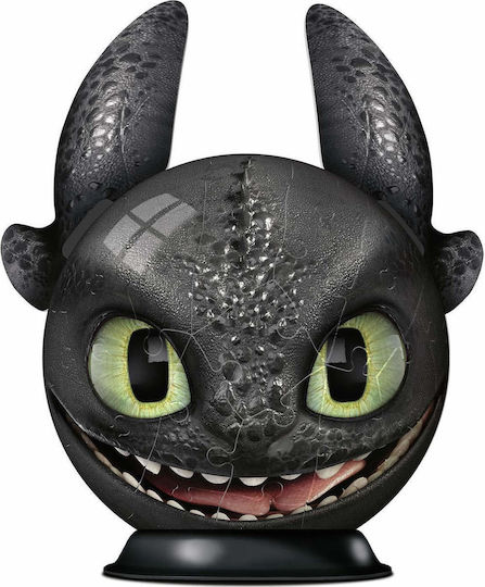 Puzzleball 3D Dragons 3 Toothless with Ears 72pcs Ravensburger