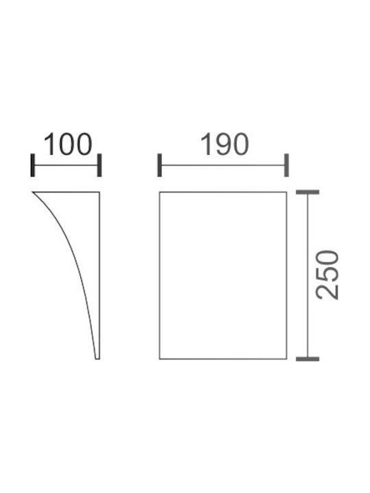 Spot Light Φωτιστικό Τοίχου Λευκό 19εκ. Spot Light Φωτιστικό Τοίχου Λευκό 19εκ.