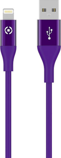 Celly Regular USB to Lightning Cable Μωβ 1.5m (Feeling)