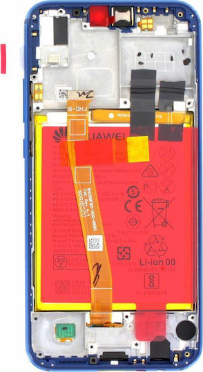Huawei Екран със Сензорен Механизъм и Рамка за Хуавей П20 Лайт (Син)