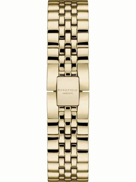 Rosefield Ace Gold Γυναικείο Ρολόι 33mm Μπαταρίας με Χρυσό Μεταλλικό Μπρασελέ