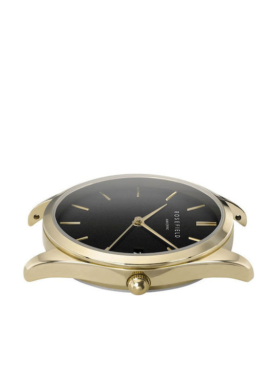 Rosefield Ace Gold Γυναικείο Ρολόι 33mm Μπαταρίας με Χρυσό Μεταλλικό Μπρασελέ