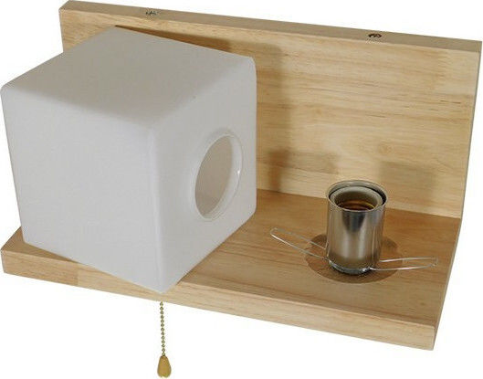 GloboStar Lămpi De Perete Modern Cu Bază De Bec E27 Alb 30x15x15cm