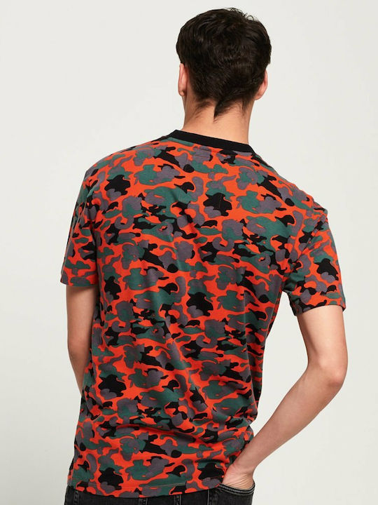 Superdry Orange Label Urban Printed Box Ανδρικό T-shirt Πολύχρωμο Camo