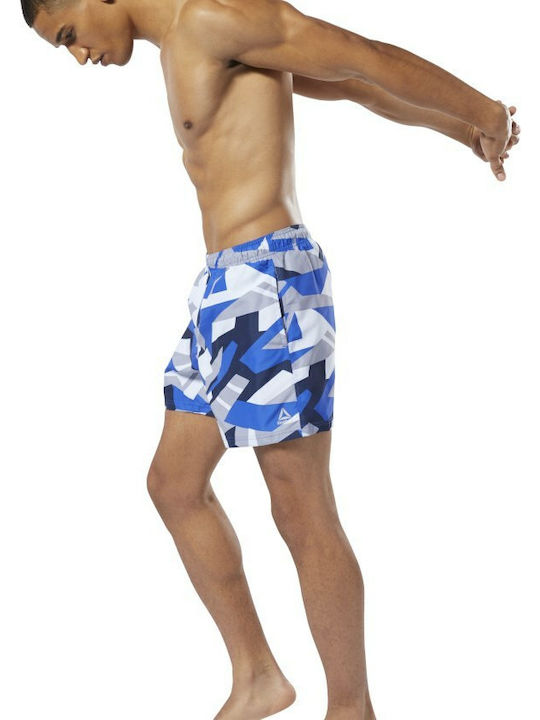 Men's Swimwear Shorts Blue with Patterns