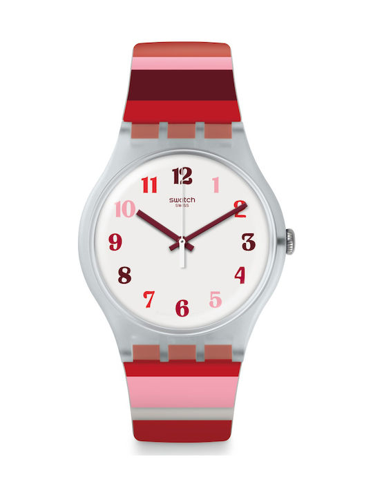 Swatch Tramonto Occaso Watch with Rubber Strap