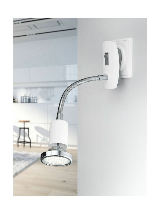 Eglo Mini Single Spot with Socket GU10 in White Color