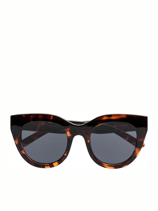 Le Specs Air Heart Women's Sunglasses with Brown Tartaruga Plastic Frame and Gray Lens LSP1902028