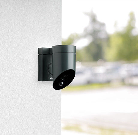Somfy Outdoor Camera Anthracite Grey CCTV Surveillance Camera Full HD 1080p Waterproof with Two-Way Communication Gray