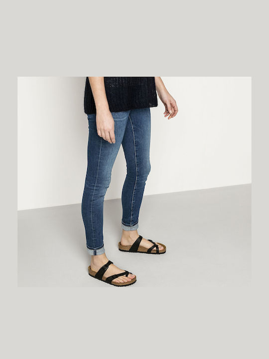 Mayari Γυναικεία Ανατομικά Σανδάλια Μαύρα Narrow Fit