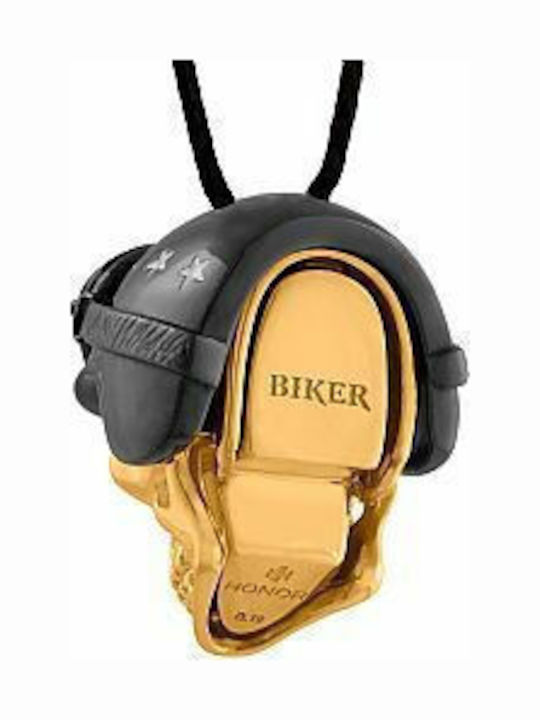 Honor Omano Biker Skull Позлатено