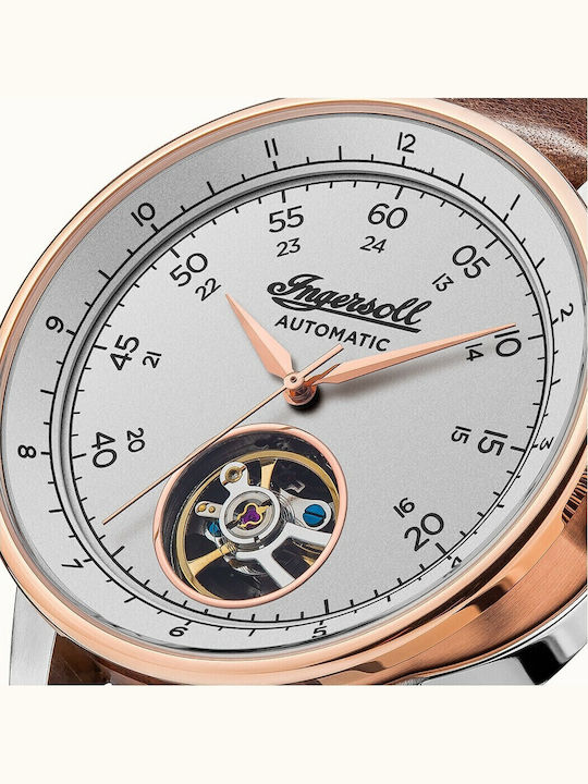 Ingersoll The Miles Automatic Ρολόι Αυτόματο με Δερμάτινο Λουράκι