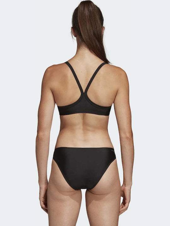 3-Stripes Αθλητικό Set Bikini Μπουστάκι Μαύρο