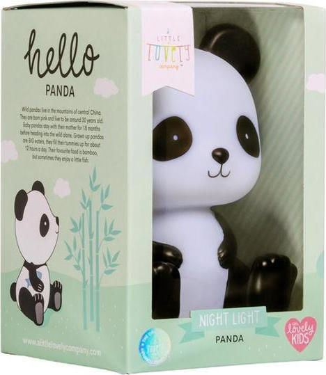 A Little Lovely Company Led Kids Decorative Lamp Panda White 12x13x13εκ.